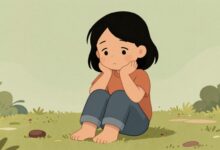 Capa ilustrando autocontrole emocional: uma pessoa serena mantendo equilíbrio em meio a elementos caóticos ao redor.